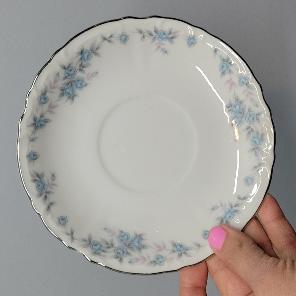 Norleans China Japan. First Love Set of 4 Saucers  plates Vintage